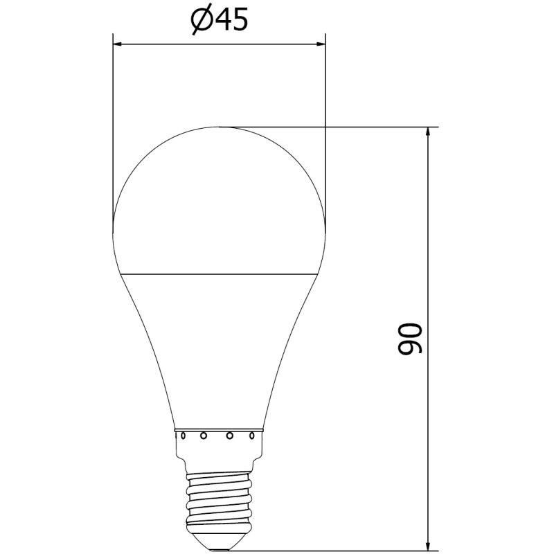 Mexen Nova 10x LED žiarovka E14, G45, 10W, Teplá - 3000K, 1055 lm - L101-E14-1030-01x10