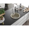 Mexen Diego granitový jednokomorový drez 488 x 480 mm, béžová - 6512481000-69