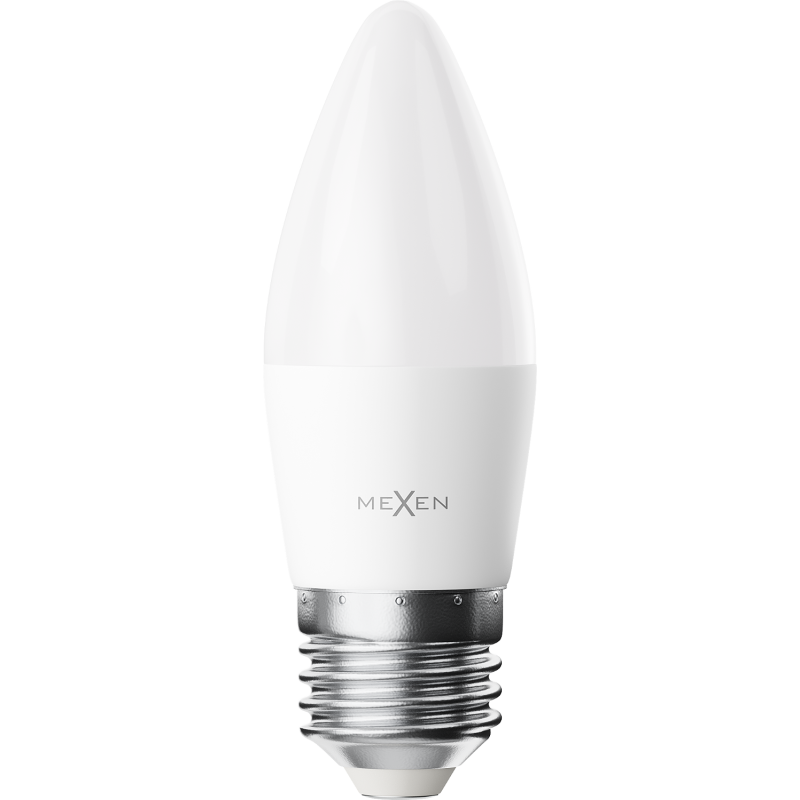 Mexen Nova 10x LED žiarovka E27, C37, 8W, Studená - 6500K, 840 lm - L102-E27-0865-01x10