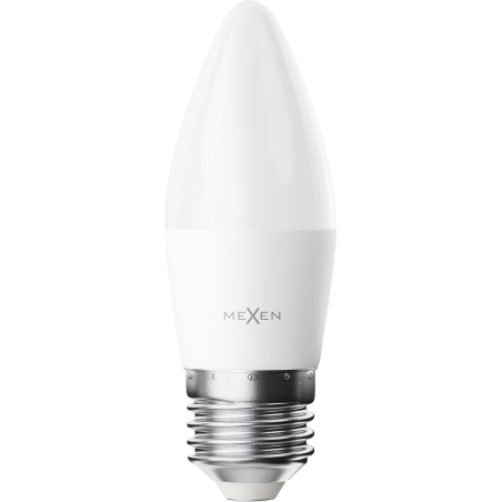 Mexen Nova 10x LED žiarovka E27, C37, 8W, Studená - 6500K, 840 lm - L102-E27-0865-01x10