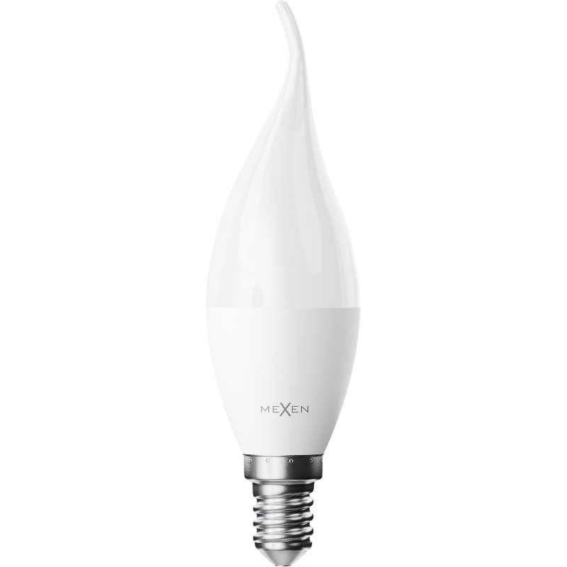 Mexen Nova 10x LED žiarovka plamienok E14, C37, 5W, Neutrálna - 4000K, 525 lm - L106-E14-0540-01x10