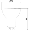 Mexen Nova 10x LED žiarovka GU10, 3W, Neutrálna - 4000K, 315 lm - L107-GU10-0340-01x10