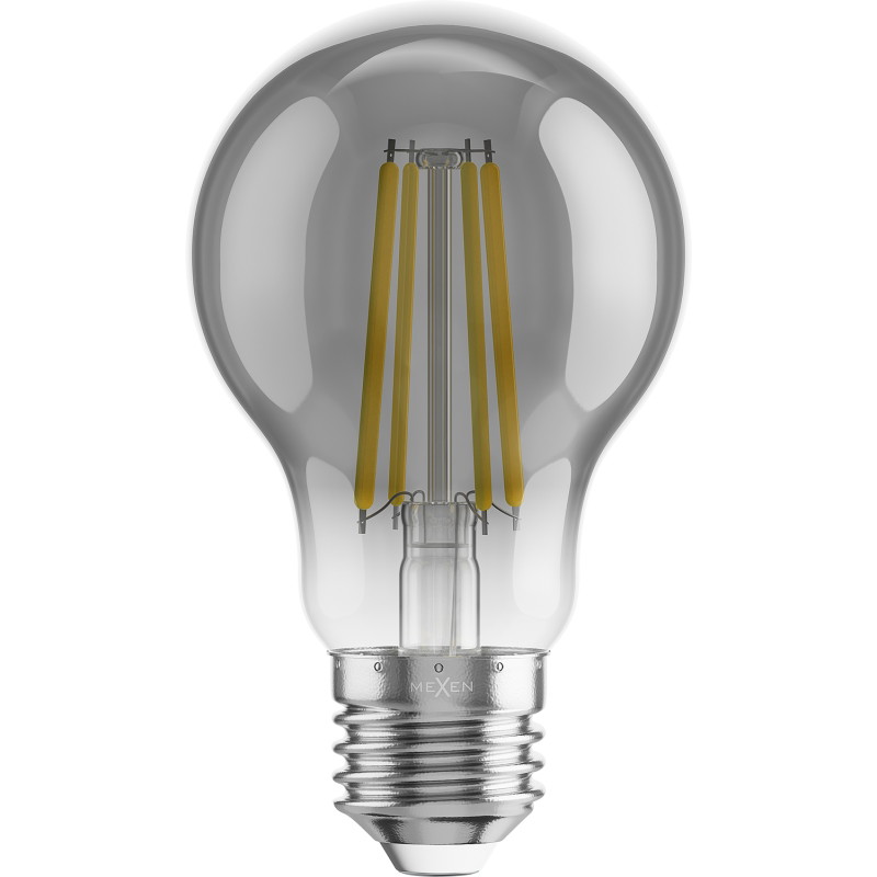 Mexen Vintis 3x LED vláknová žiarovka E27, A60, 8W, Teplá - 2200K, 600 lm, dymová - L150-E27-0822-70x03