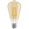 Mexen Vintis 6x Žiarovka filament LED E27, ST64, 4W, Teplá - 2700K, 400 lm, amber - L152-E27-0427-50x06