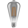 Mexen Vintis 10x Žiarovka filament LED E27, ST64, 8W, Teplá - 2700K, 680 lm, smoke - L152-E27-0827-70x10