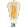 Mexen Vintis 10x žiarovka filament LED E27, ST64, 10W, Teplá - 2200K, 910 lm, jantár - L152-E27-1022-50x10