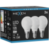 Mexen Nova 3x LED žiarovka E14, G45, 1W, Neutrálna - 4000K, 105 lm - L101-E14-0140-01x03