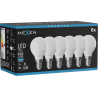 Mexen Nova 6x LED žiarovka E14, G45, 1W, Studená - 6500K, 105 lm - L101-E14-0165-01x06
