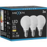 Mexen Nova 3x Žiarovka LED E14, G45, 3W, Teplá - 3000K, 315 lm - L101-E14-0330-01x03
