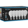Mexen Nova 6x LED Žiarovka E14, G45, 5W, Studená - 6500K, 525 lm - L101-E14-0565-01x06
