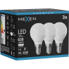 Mexen Nova 3x LED žiarovka E14, G45, 6W, Neutrálna - 4000K, 630 lm - L101-E14-0640-01x03