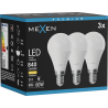 Mexen Nova 3x LED žiarovka E14, G45, 8W, Teplá - 3000K, 840 lm - L101-E14-0830-01x03