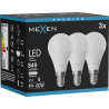 Mexen Nova 3x LED žiarovka E14, G45, 8W, Neutrálna - 4000K, 840 lm - L101-E14-0840-01x03