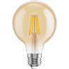 Mexen Vintis 3x LED vlákno žiarovka E27, G80, 4W, Teplá - 2700K, 400 lm, jantár - L155-E27-0427-50x03