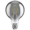 Mexen Vintis 6x LED žiarovka s vláknom E27, G80, 2W, Teplá - 2200K, 150 lm, dymová - L155-E27-0222-70x06