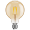 Mexen Vintis 10x žiarovka filament LED E27, G80, 4W, Teplá - 2700K, 400 lm, jantárová - L155-E27-0427-50x10
