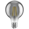 Mexen Vintis 6x LED filament žiarovka E27, G80, 8W, Teplá - 2700K, 680 lm, smoke - L155-E27-0827-70x06
