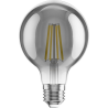 Mexen Vintis 10x LED žiarovka filament E27, G80, 8W, Teplá - 2700K, 680 lm, smoke - L155-E27-0827-70x10