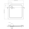 Mexen Roma Duo sprchová kabína, kyvné dvere 80 x 80 cm, transparentnéné, chrómová + závesný bidet Flat - 854-080-080-01-02-4010