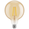 Mexen Vintis 6x LED filamentová žiarovka E27, G125, 8W, Teplá - 2200K, 750 lm, jantárová - L158-E27-0822-50x06