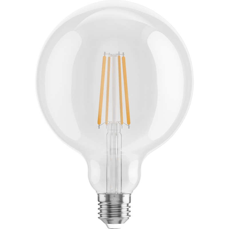 Mexen Vintis 10x žiarovka filament LED E27, G125, 8W, Teplá - 2700K, 1055 lm, číra - L158-E27-0827-00x10