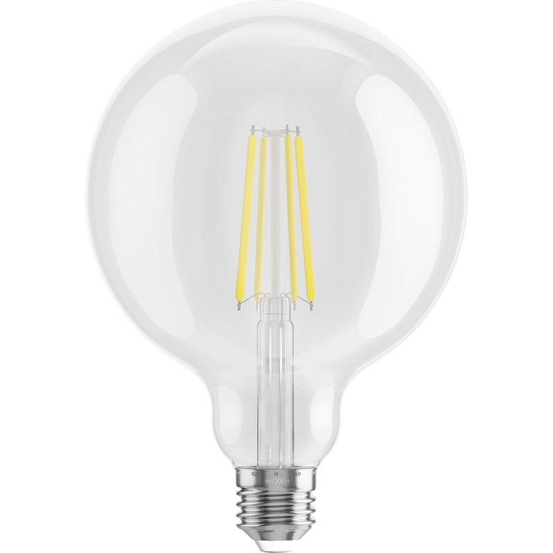 Mexen Vintis 10x žiarovka filament LED E27, G125, 8W, Neutrálna - 4000K, 1055 lm, číra - L158-E27-0840-00x10