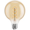 Mexen Vintis 3x LED filament žiarovka špirála E27, G95, 8W, Teplá - 2200K, 600 lm, amber - L167-E27-0822-50x03