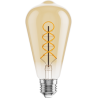 Mexen Vintis 10x Žiarovka filament špirála LED E27, ST64, 4W, Teplá - 2200K, 360 lm, jantárová - L162-E27-0422-50x10