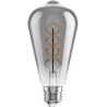 Mexen Vintis 6x Žiarovka filament špirála LED E27, ST64, 4W, Teplá - 2200K, 220 lm, dymová - L162-E27-0422-70x06