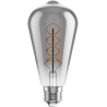 Mexen Vintis 10x Žiarovka filament špirála LED E27, ST64, 6W, Teplá - 2700K, 510 lm, dymové sklo - L162-E27-0627-70x10