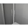 Mexen Exo-B Duo 3S sprchový kút 3-stenový otvárateľný 90 x 70 cm, transparentný, chróm - 814-090-070-01-00-3S
