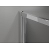 Mexen Exo-B Duo 3S sprchový kút 3-stenový otvárací 100 x 70 cm, transparentný, chróm - 814-100-070-01-00-3S