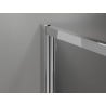 Mexen Exo-3S 3-stenná otváracia sprchová kabína 110 x 80 cm, priehľadná, chróm - 814-110-080-01-00-3S