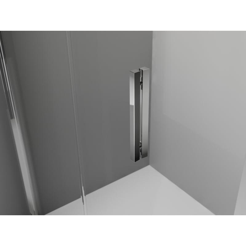 Mexen Exo-3S trojstranná skladacia sprchová kabína 100 x 85 cm, transparentná, chrómová - 816-100-085-01-00-3S