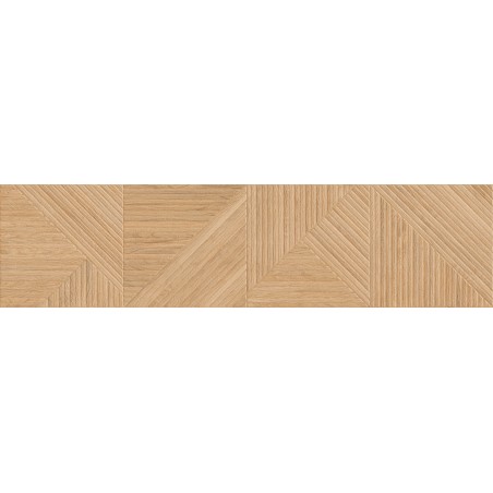 Mexen Ideal  Béžový glazovaný rektifikovaný gres G1, drevopisná stenová dlaždica 120 x 30 cm, matná - TL701-120-030-50