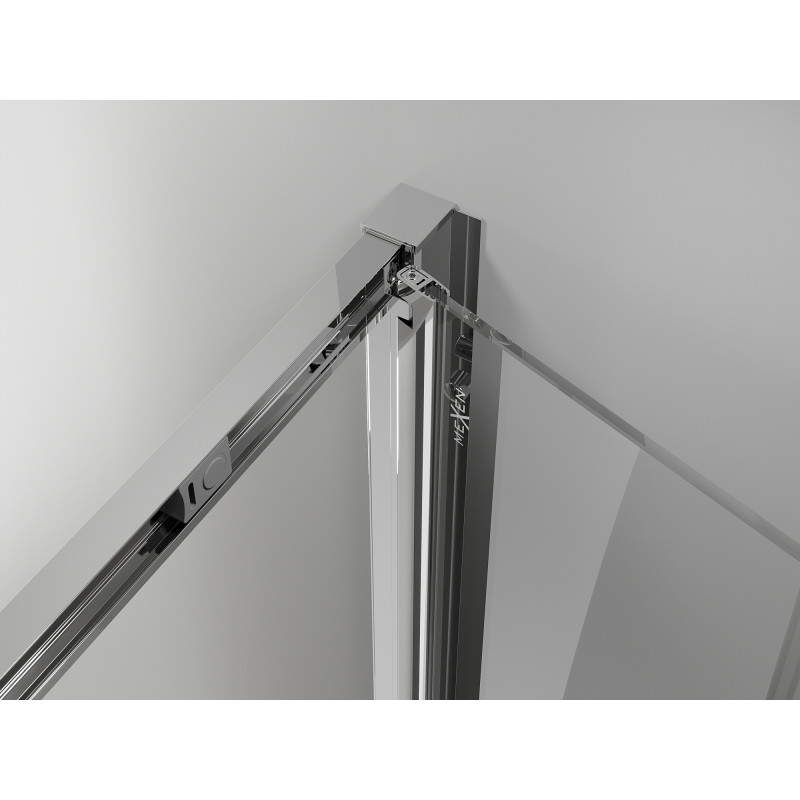 Mexen Exo-F 3S sprchová kabína 3-stenná skladacia 85 x 120 cm, transparentná, chróm - 816-085-120-01-00-3S