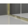Mexen Exo-F 3S trojstranný skladací sprchový kút 90 x 70 cm, transparentný, zlatý - 816-090-070-50-00-3S