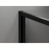 Mexen Exo-3S sprchovací kút, 3-stranný, otváracia 120 x 75 cm, transparentný, čierny - 814-120-075-70-00-3S