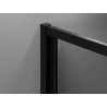 Mexen Exo-F 3S Sprchový kút 3-stenný skladací 70 x 70 cm, transparentný, čierny - 816-070-070-70-00-3S