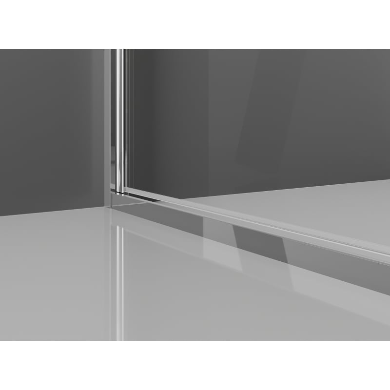 Mexen Exo-3S trojstranná sprchová kabína s výklopnými dverami 80 x 80 cm, priehľadná, chróm - 817-080-080-01-00-3S