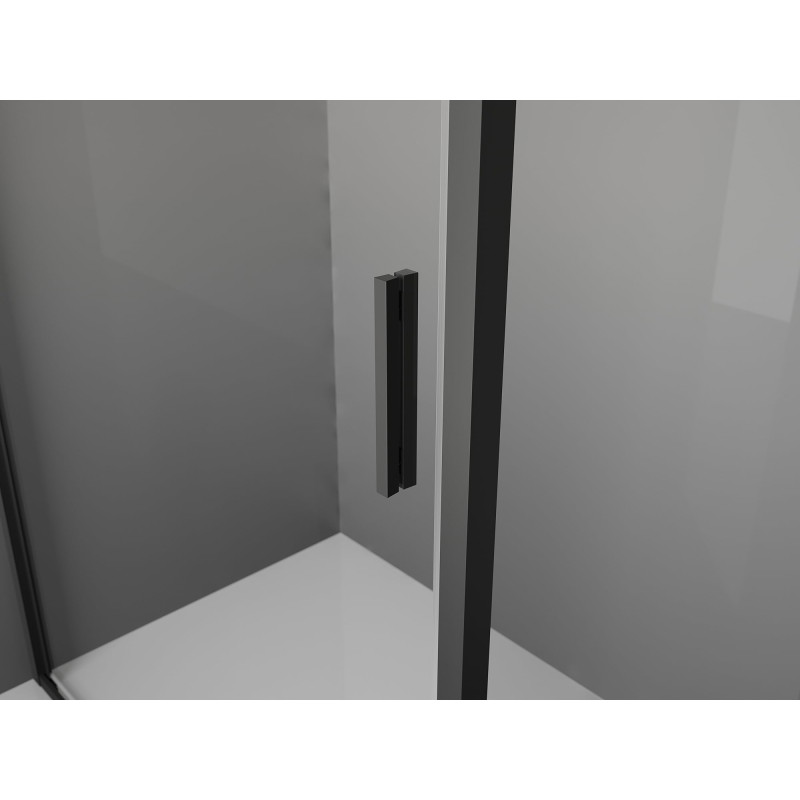 Mexen Exo-B 3S 3-stenný sprchový kút, otvárací 100 x 90 cm, transparentný, čierny - 817-100-090-70-00-3S