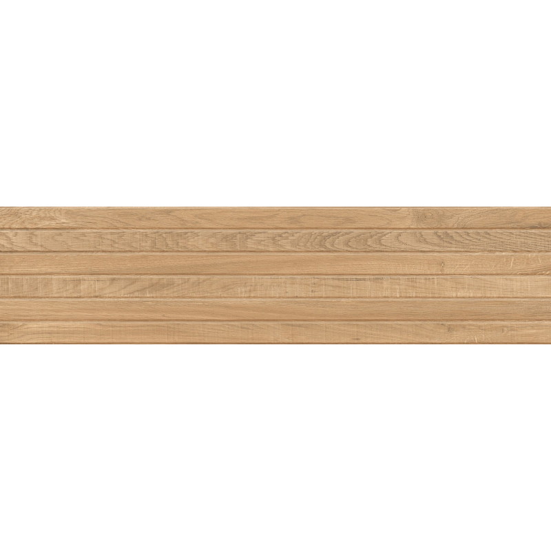 Mexen Western Wood Mandľový glazovaný gres rek. G1, drevopodobná nástenná dlaždica 120 x 30 cm, mat - TL702-120-030-50