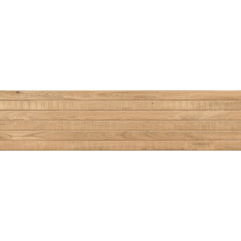 Mexen Western Wood Mandľový glazovaný gres rek. G1, drevopodobná nástenná dlaždica 120 x 30 cm, mat - TL702-120-030-50