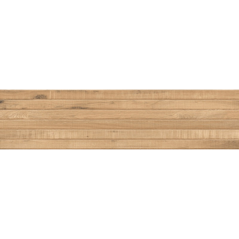 Mexen Western Wood Mandľový glazovaný gres rek. G1, drevopodobná nástenná dlaždica 120 x 30 cm, mat - TL702-120-030-50