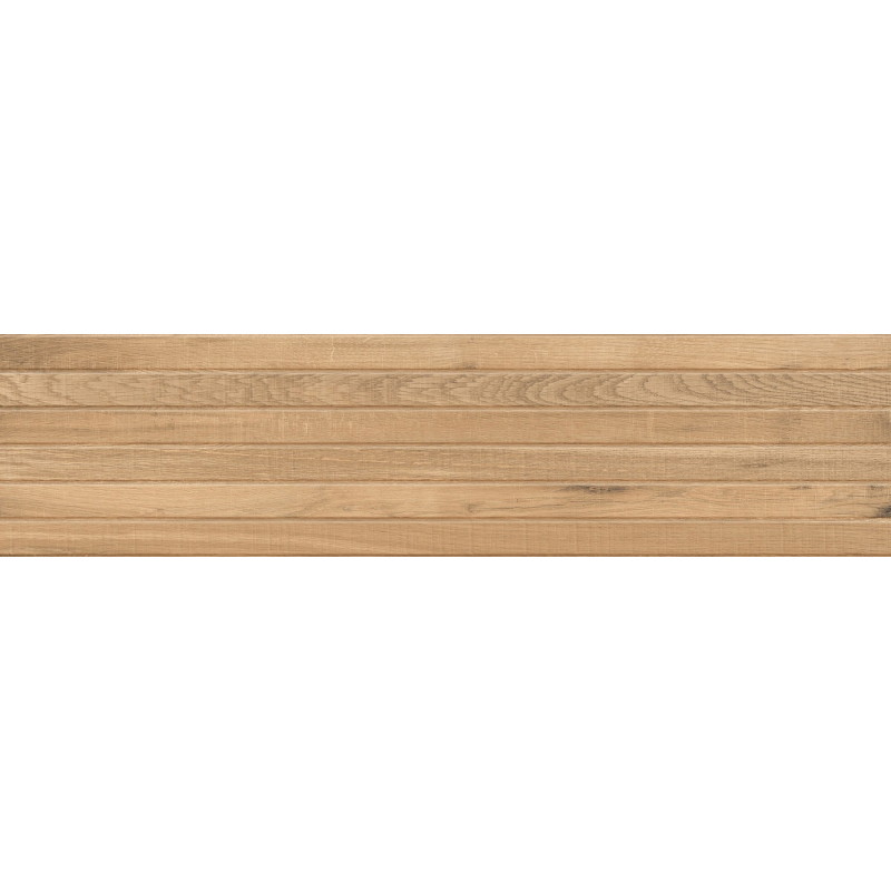 Mexen Western Wood Mandľový glazovaný gres rek. G1, drevopodobná nástenná dlaždica 120 x 30 cm, mat - TL702-120-030-50