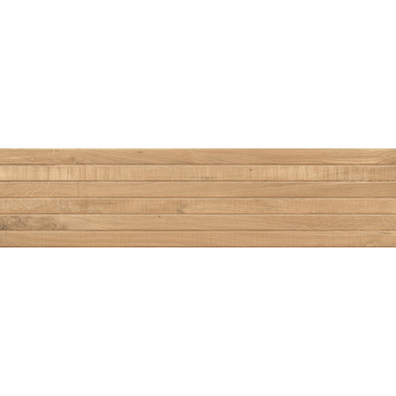 Mexen Western Wood Mandľový glazovaný gres rek. G1, drevopodobná nástenná dlaždica 120 x 30 cm, mat - TL702-120-030-50
