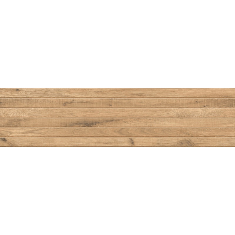 Mexen Western Wood Mandľový glazovaný gres rek. G1, drevopodobná nástenná dlaždica 120 x 30 cm, mat - TL702-120-030-50