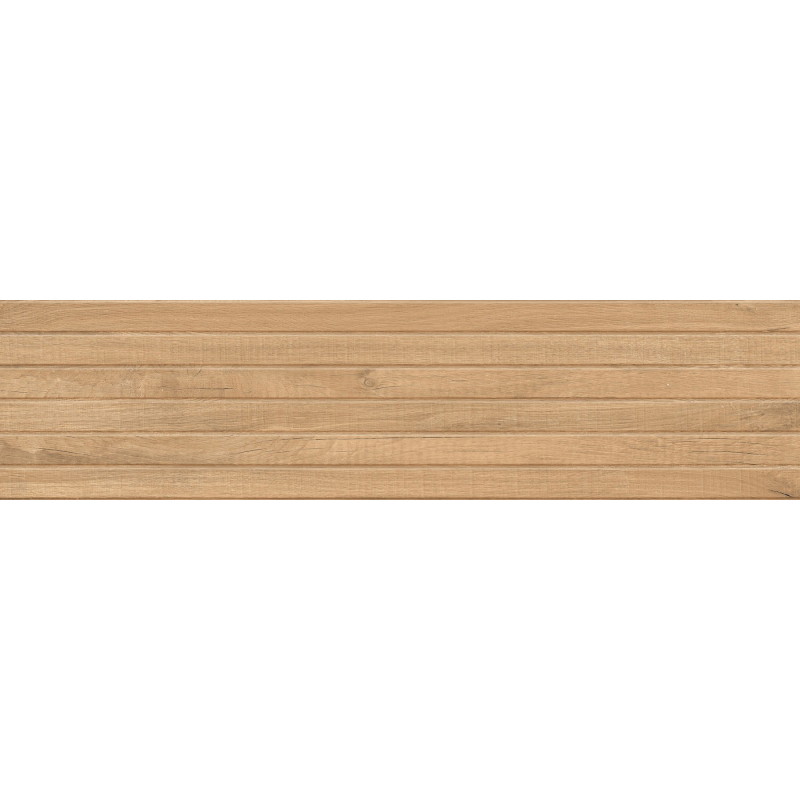 Mexen Western Wood Mandľový glazovaný gres rek. G1, drevopodobná nástenná dlaždica 120 x 30 cm, mat - TL702-120-030-50