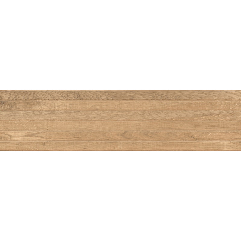 Mexen Western Wood Mandľový glazovaný gres rek. G1, drevopodobná nástenná dlaždica 120 x 30 cm, mat - TL702-120-030-50