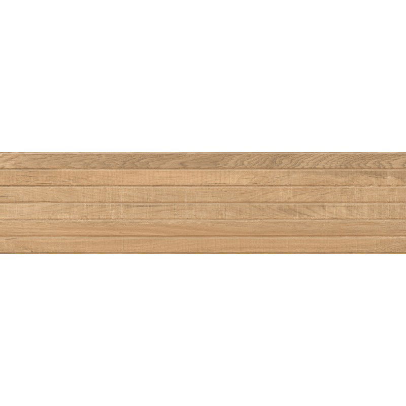 Mexen Western Wood Mandľová glazovaná gresová rektifikovaná dlažba G1, drevopodobná nástenná dlaždica 120 x 30 cm,